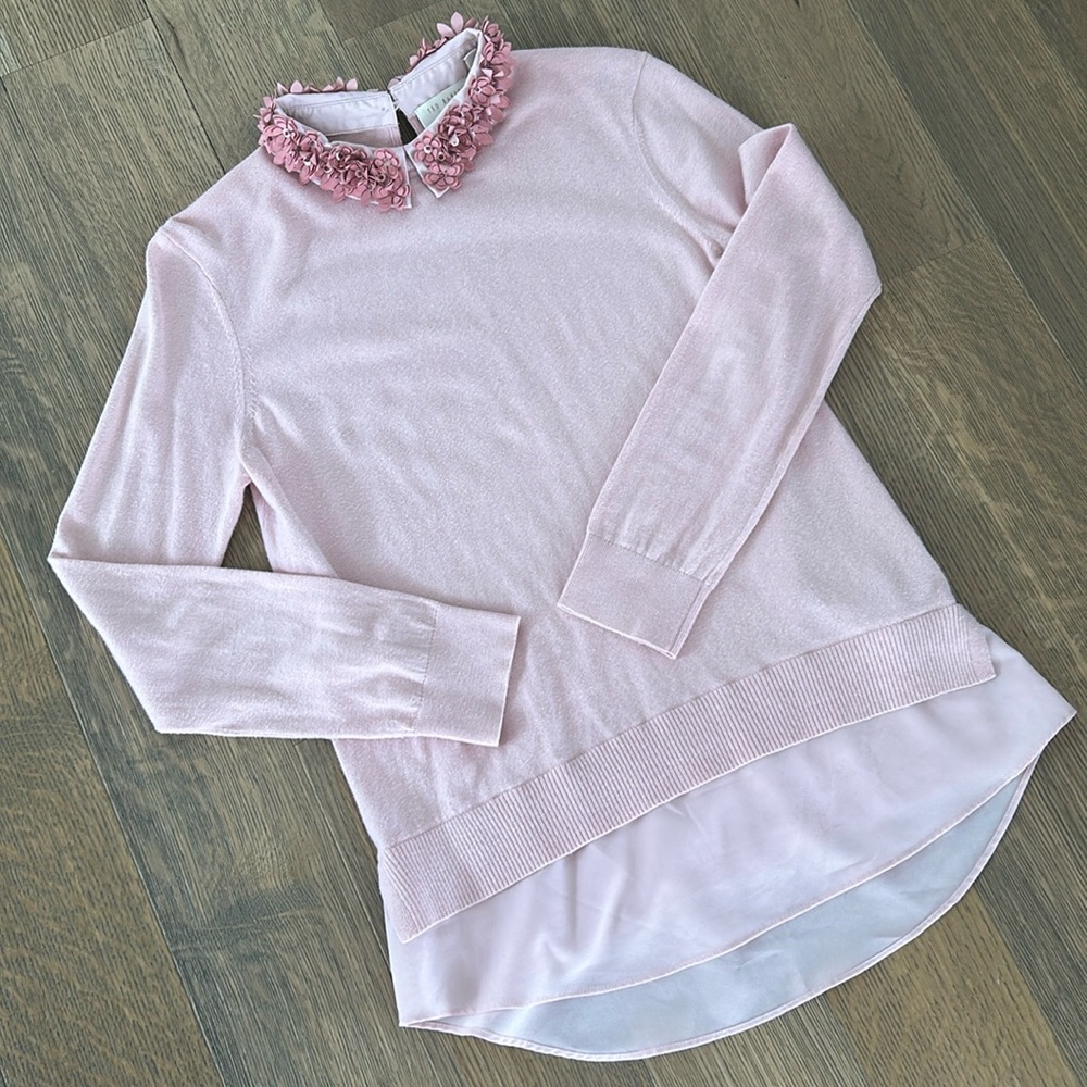 Ted Baker Floral Collar Sweater